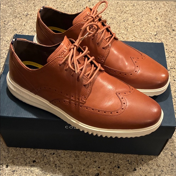 Men’s size 12 Cole Han Zero Grand Wingtip Oxfords - Picture 3 of 10